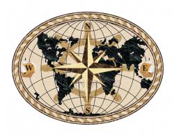 World Compass Oval