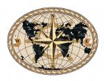World Compass Oval