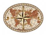 World Compass Oval Light